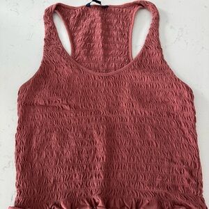 American Age Textured Rose Tank Top